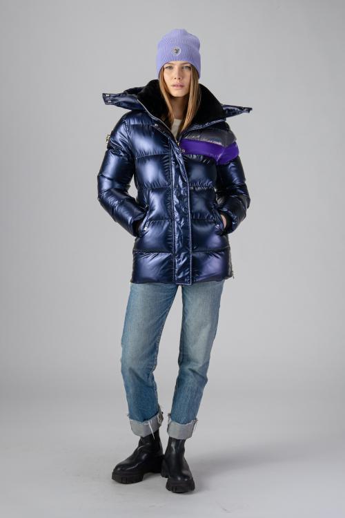 Woodpecker Womens Winter Coat BUMNESTER in Color DEEP PURPLE, Größe S