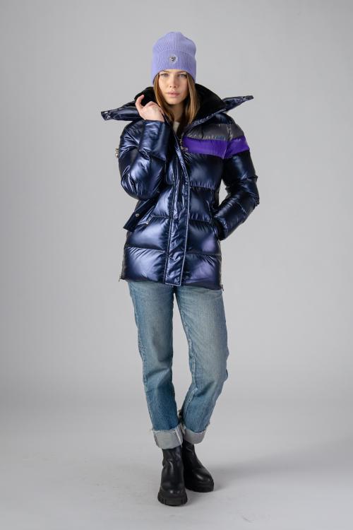 Woodpecker Womens Winter Coat BUMNESTER in Color DEEP PURPLE, Größe S