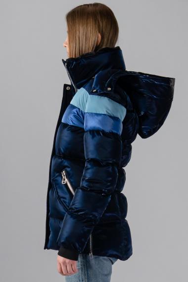 Woodpecker Womens Winter Coat BUMNESTER in Color BLUE STEEL, Größe S