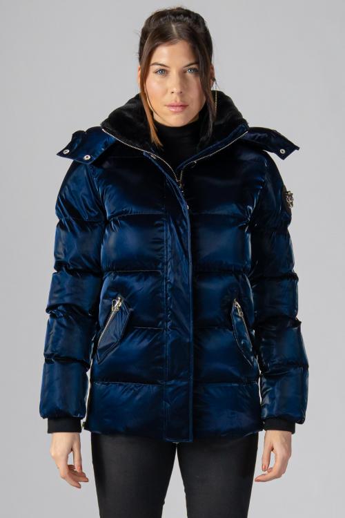 Woodpecker Womens Winter Coat BUMNESTER in Color ALL WET NAVY, Größe M