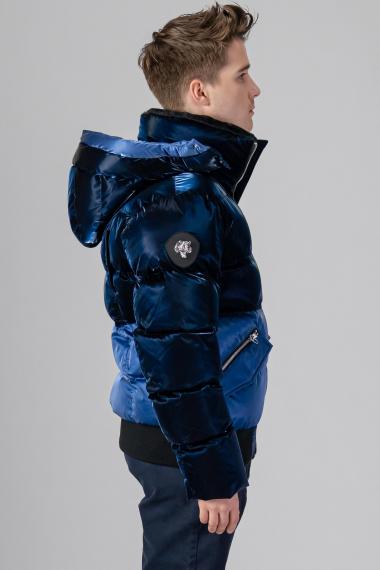 Woodpecker Mens Short Jacket WOODY BOMBER in Color BLUE STEEL, Größe M