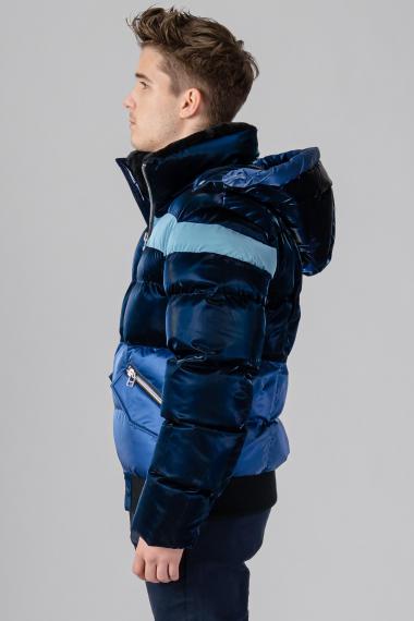 Woodpecker Mens Short Jacket WOODY BOMBER in Color BLUE STEEL, Größe M