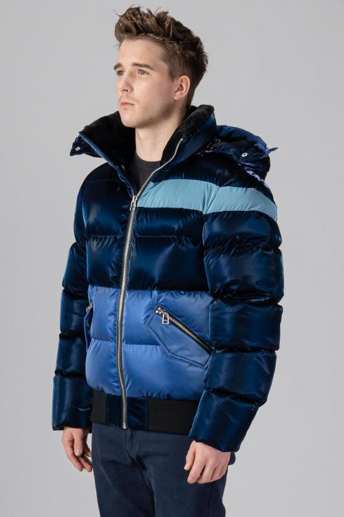 Woodpecker Mens Short Jacket WOODY BOMBER in Color BLUE STEEL, Größe M