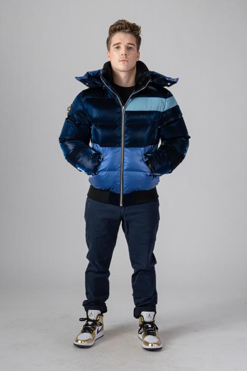 Woodpecker Mens Short Jacket WOODY BOMBER in Color BLUE STEEL, Größe M