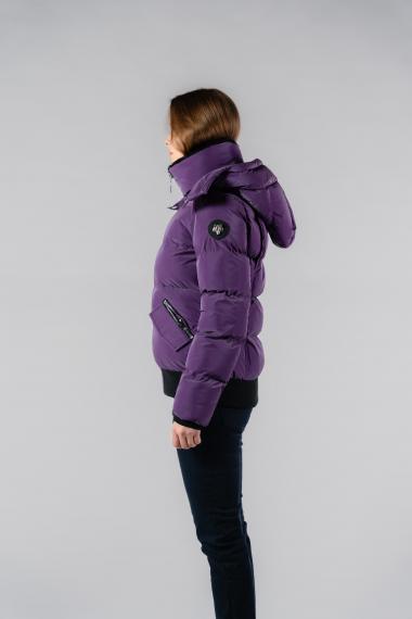 Woodpecker Womens Short Jacket WOODY BOMBER in Color PURPLE DIAMOND, Größe S