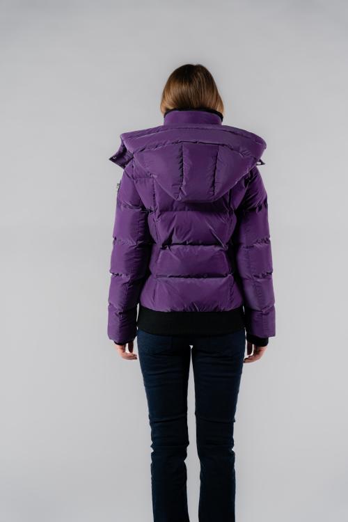 Woodpecker Womens Short Jacket WOODY BOMBER in Color PURPLE DIAMOND, Größe S