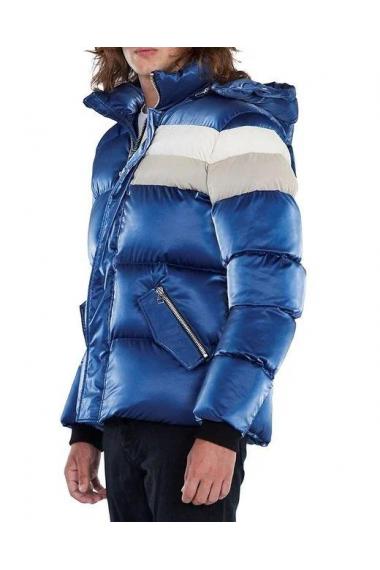 Woodpecker Mens Winter Coat BUMNESTER in Color MERCURY MARINE, Größe XL