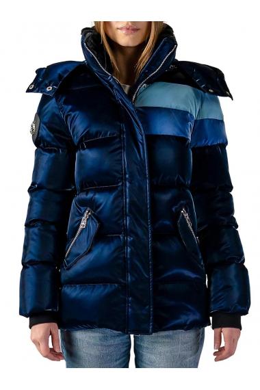 Woodpecker Womens Winter Coat BUMNESTER in Color BLUE STEEL, Größe S