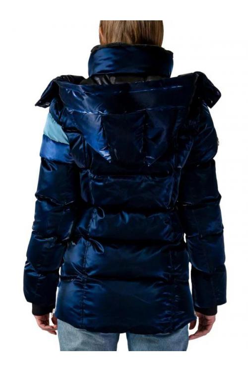 Woodpecker Womens Winter Coat BUMNESTER in Color BLUE STEEL, Größe S