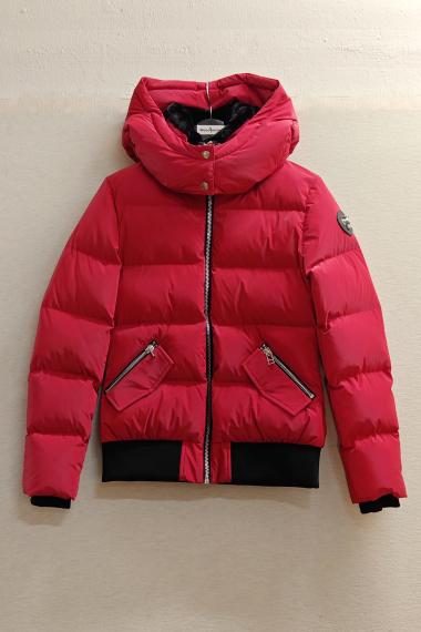 Woodpecker Womens Short Jacket WOODY BOMBER in Color RED DIAMOND, Größe S