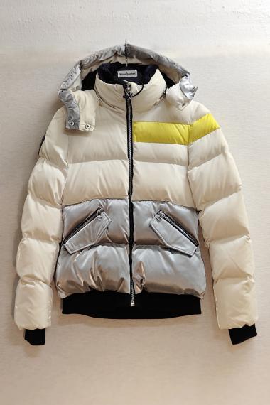 Woodpecker Womens Short Jacket WOODY BOMBER in Color WHITE SILVER NEON, Größe S