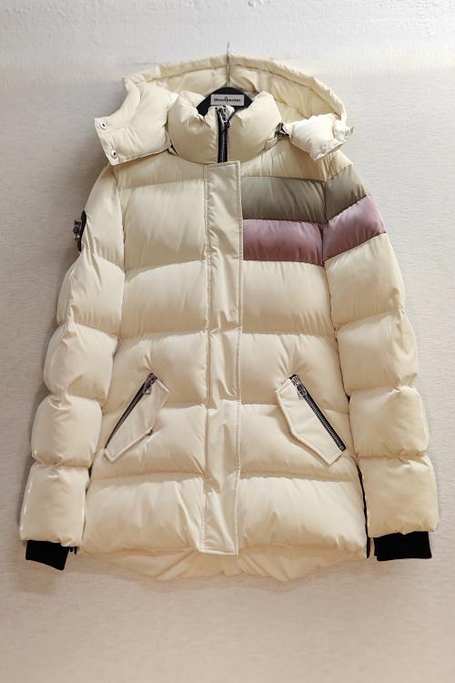 Woodpecker Womens Winter Coat BUMNESTER in Color WHITE SILVER PINK, Größe S