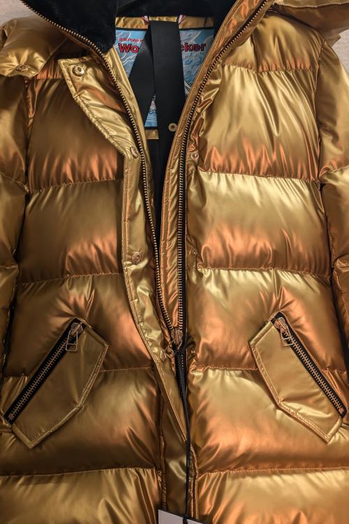 Woodpecker Womens Winter Coat BUMNESTER in Color GOLD, Größe S