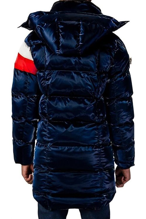 Woodpecker Mens Long Coat PENGUIN in Color ALL WET NAVY / REDS, Größe L