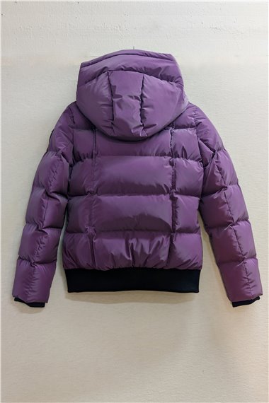 Woodpecker Womens Short Jacket WOODY BOMBER in Color PURPLE DIAMOND, Größe S