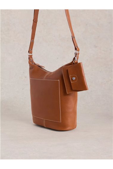 White Stuff Fern Leather Crossbody in MID TAN Art. WS441105/WS441105