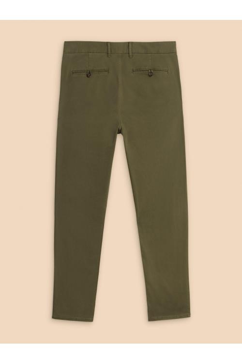 White Stuff Sutton Organic Chino Trouser in KHAKI GRN Art. WS434356