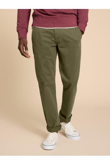 White Stuff Sutton Organic Chino Trouser in KHAKI GRN Art. WS434356