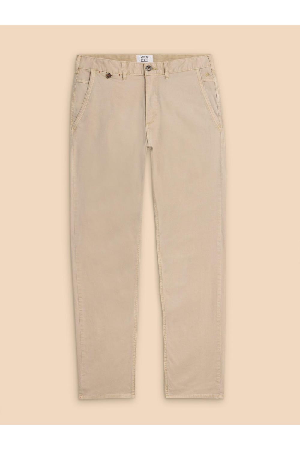 White Stuff Sutton Organic Chino Trouser in LGT NAT Art. WS434356