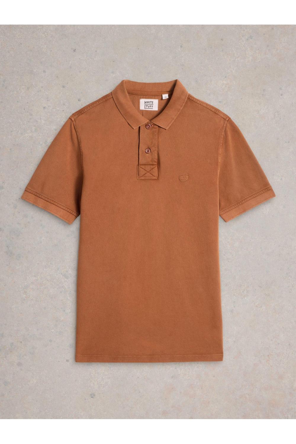 White Stuff Utility Polo in MID TAN Art. WS436177