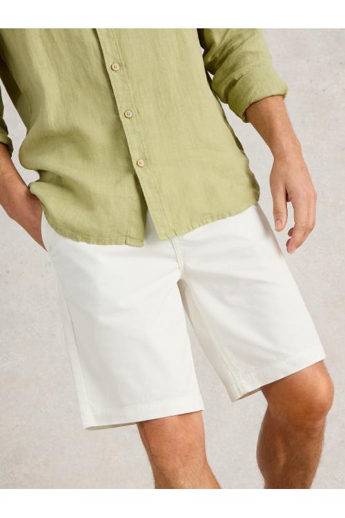 White Stuff Sutton Organic Chino Short in BRIL WHITE Art. WS438425