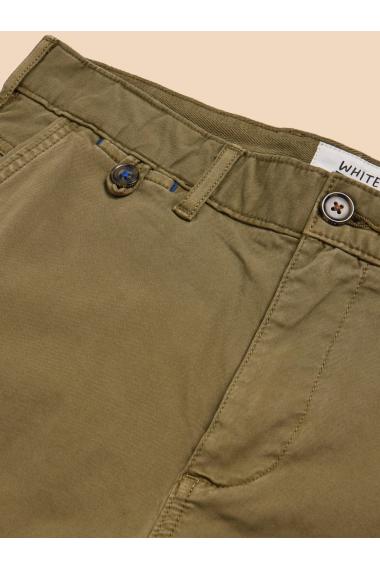 White Stuff Sutton Organic Chino Short in DK GREEN Art. WS438425