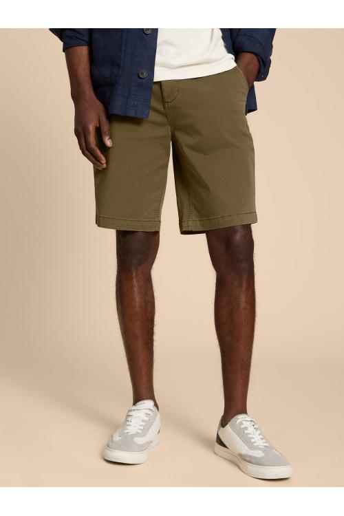 White Stuff Sutton Organic Chino Short in DK GREEN Art. WS438425