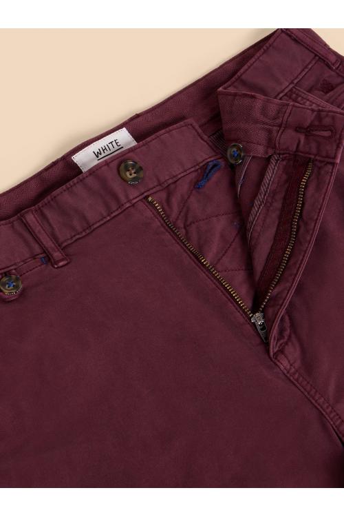 White Stuff Sutton Organic Chino Short in DK PLUM Art. WS438425