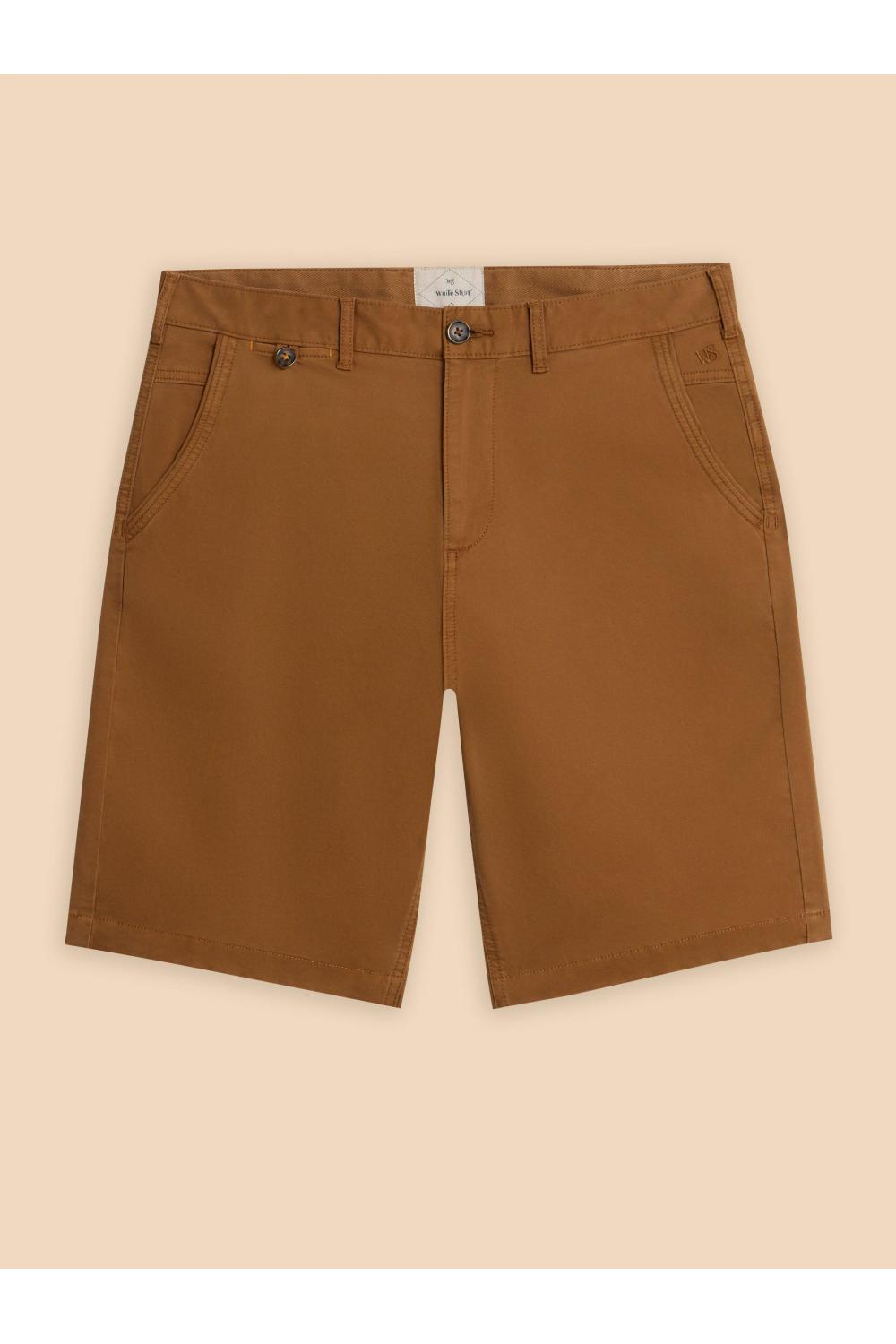 White Stuff Sutton Organic Chino Short in MID BROWN Art. WS438425