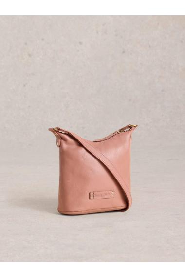 White Stuff Mini Fern Leather Crossbody in MID PINK Art. WS441118