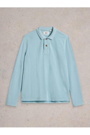 White Stuff LS Utility Polo in LGT BLUE Art. WS441820