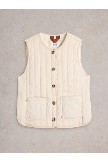 White Stuff Emma Quilted Gilet in NAT WHITE Art. WS441960