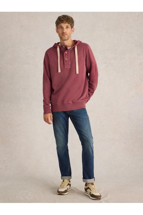 White Stuff Brampton Overhead Hoodie in MID PLUM Art. WS442417