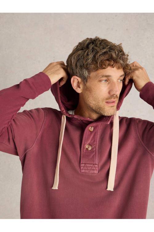 White Stuff Brampton Overhead Hoodie in MID PLUM Art. WS442417