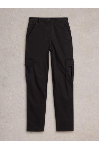 White Stuff Everleigh Cargo Trouser in PURE BLK Art. WS442516