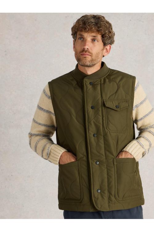 White Stuff Tenby Quilted Jacket in KHAKI GRN Art. WS442623