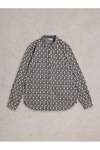 White Stuff Fuji Flower Printed Shirt in NAVY PR Art. WS442628