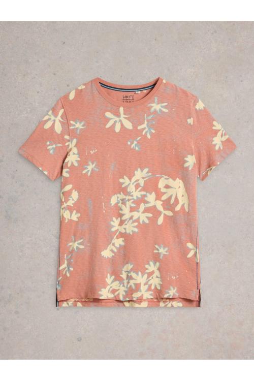 White Stuff Floral Printed SS Tee in PINK PR Art. WS442645