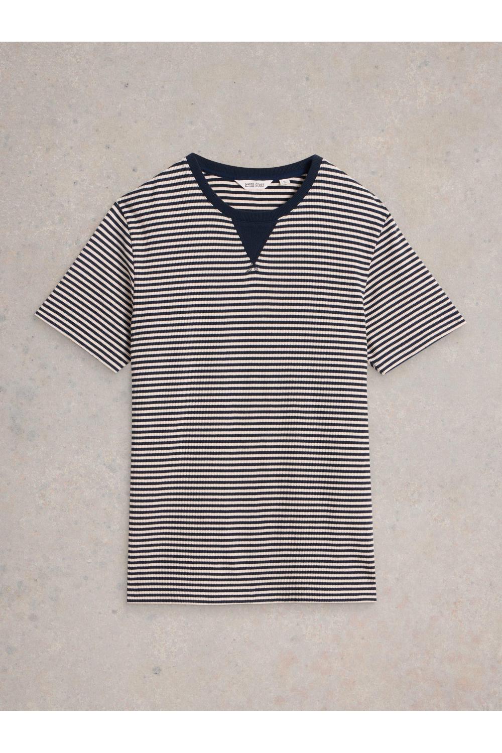 White Stuff Striped Rib Tee in NAVY MULTI Art. WS442646