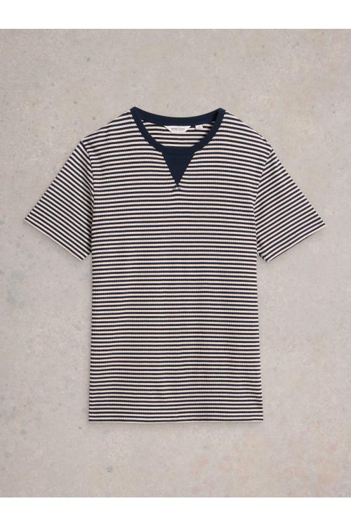 White Stuff Striped Rib Tee in NAVY MULTI Art. WS442646