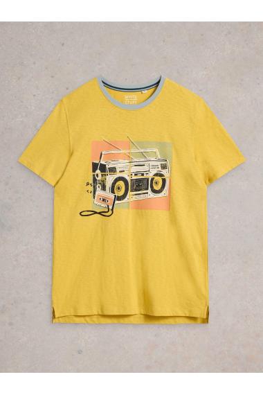 White Stuff Stereo Graphic Tee in YELLOW PR Art. WS442655