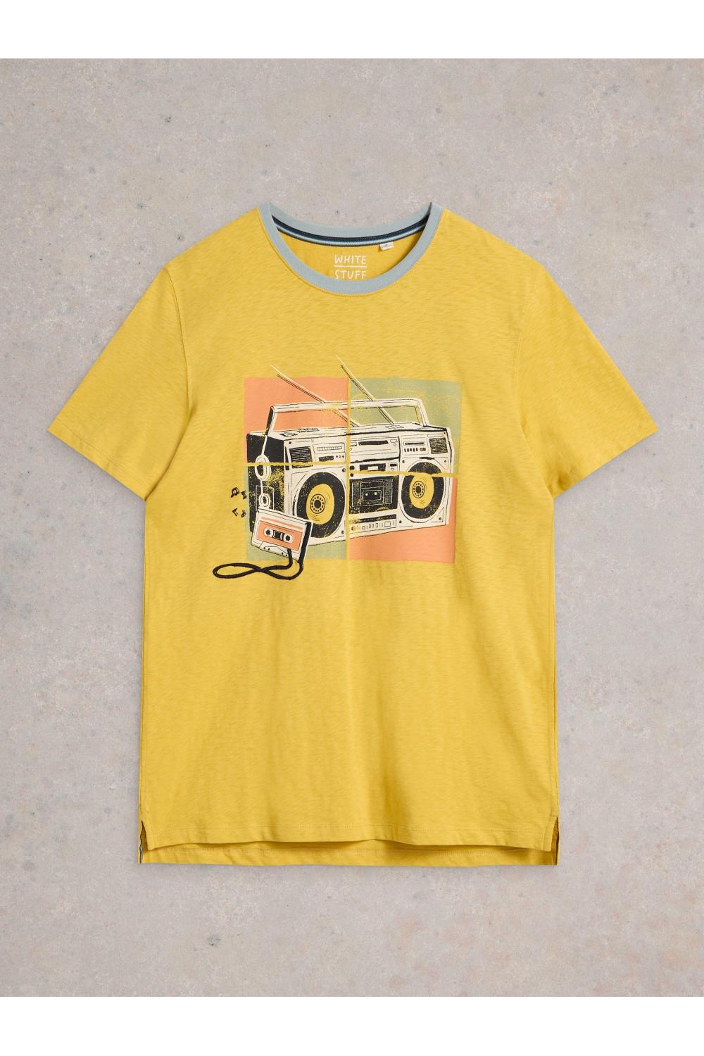 White Stuff Stereo Graphic Tee in YELLOW PR Art. WS442655