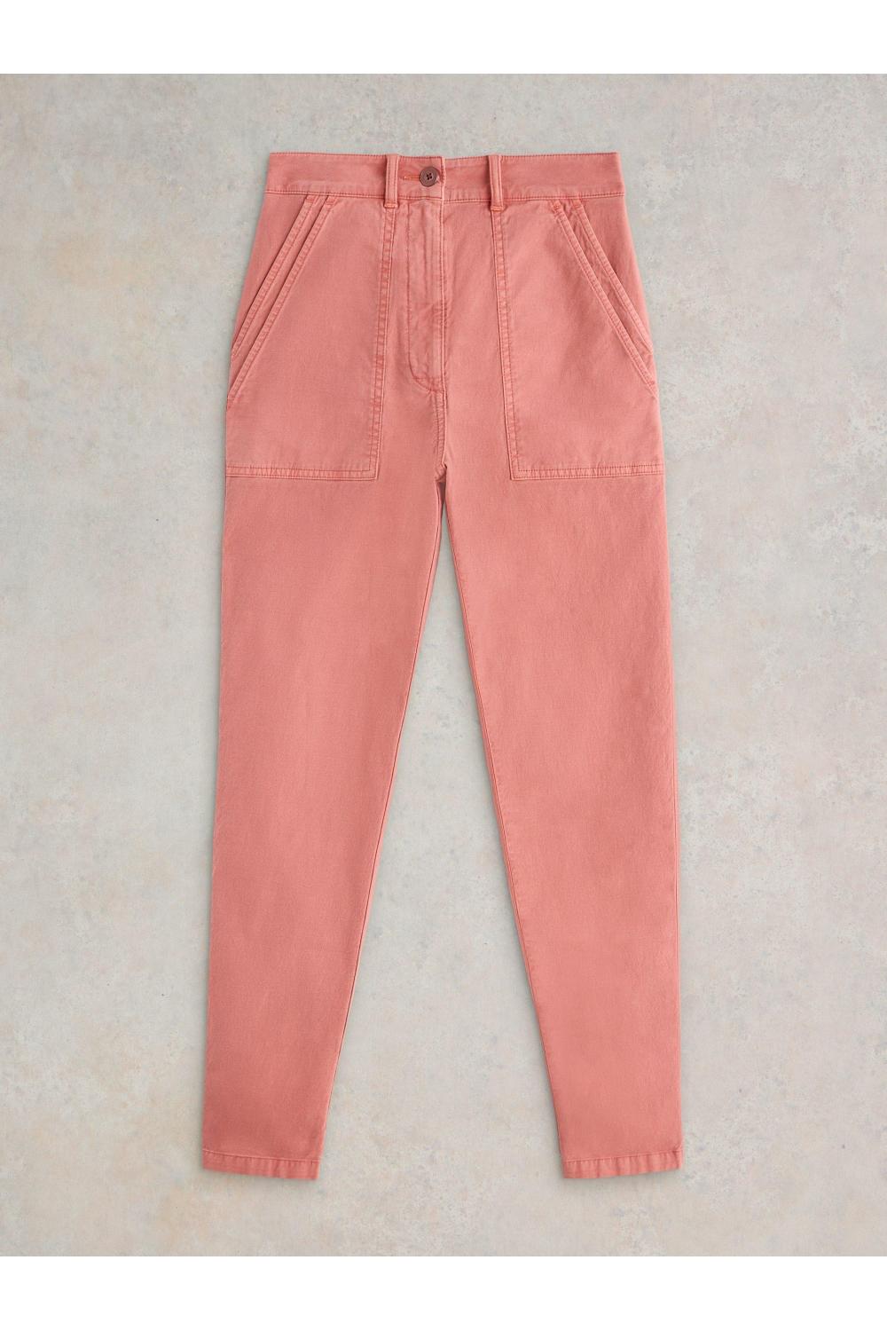 White Stuff Twister Chino Trouser in MID RED Art. WS442668