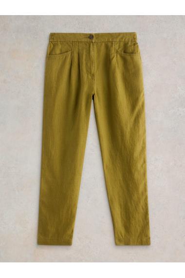 White Stuff Rowena Linen Trouser in KHAKI GRN Art. WS442671