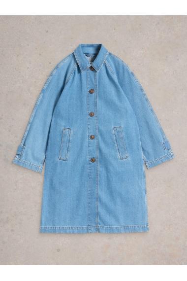 White Stuff Oakleigh Denim Coat in MID DENIM Art. WS442698