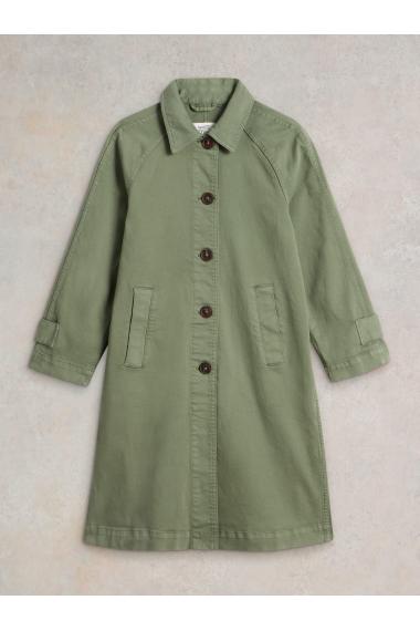 White Stuff Oakleigh Denim Coat in MID GREEN Art. WS442698