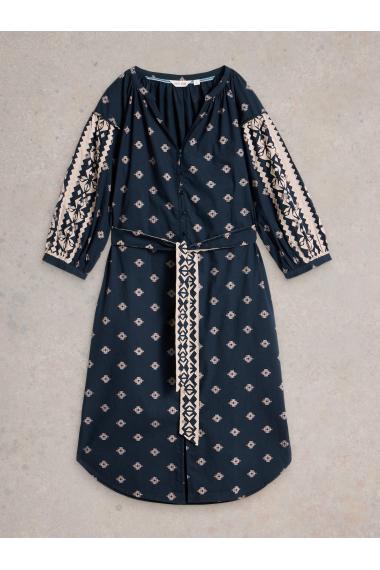 White Stuff Ella Embroidered Dress in NAVY MULTI Art. WS442740