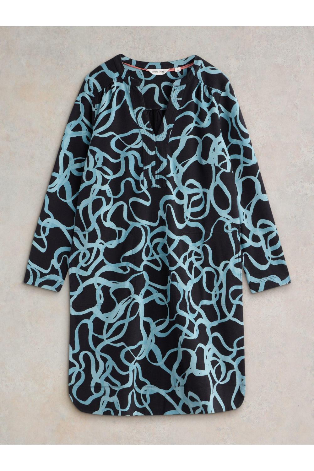 White Stuff June Jersey Dress in BLK PR Art. WS442750