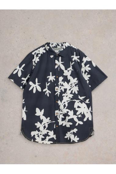 White Stuff Blossom SS Printed Shirt in NAVY PR Art. WS442776