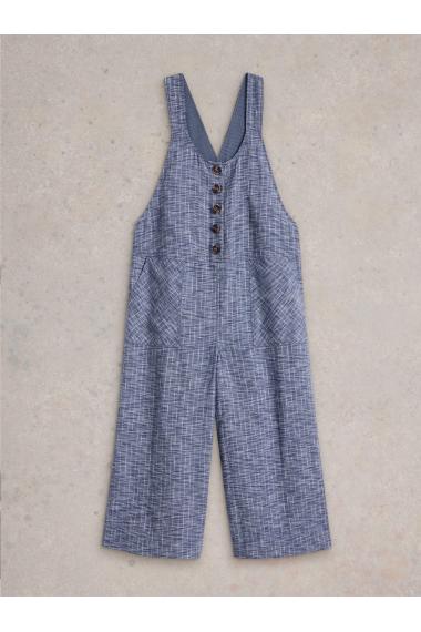 White Stuff Viola Linen Dungaree in CHAMB BLUE Art. WS442782